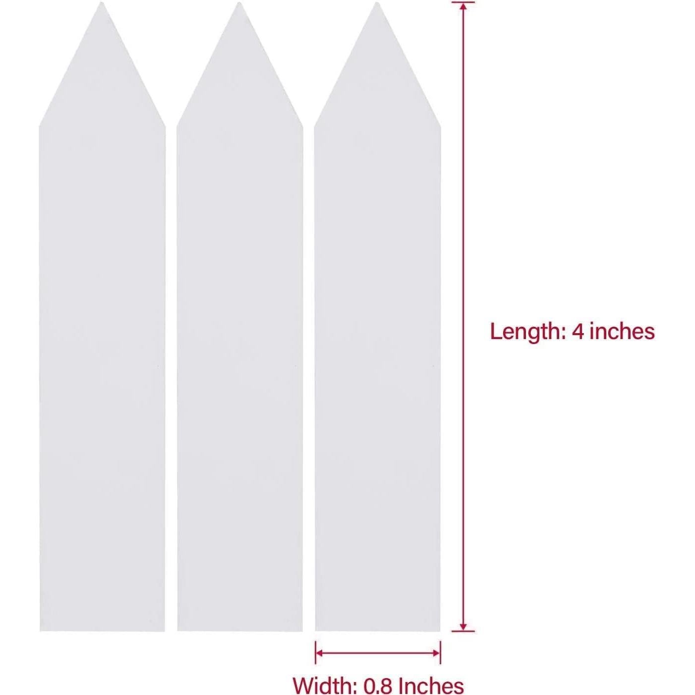 Etiquetas de Plástico LINE42 10.16x2.03 cm 1000 Pcs Blancas