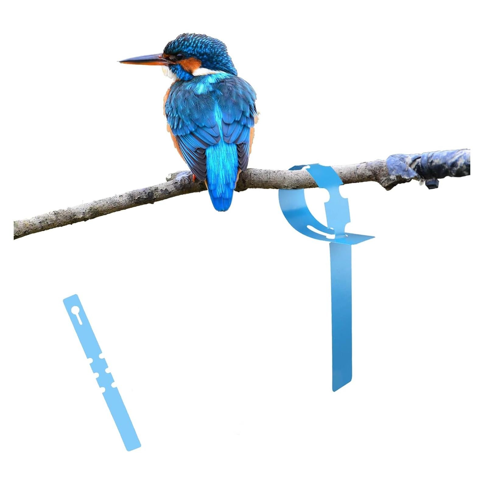 100 Etiquetas de Plantas Ajustables Mziart 21 cm Azul