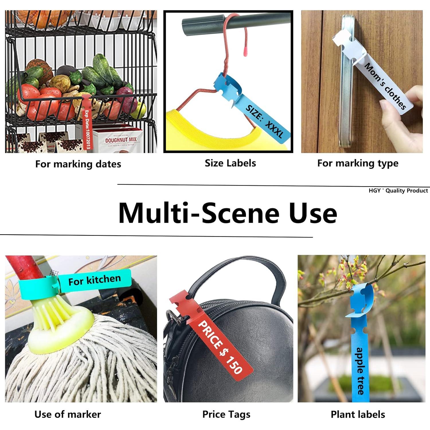 100 Etiquetas de Plantas Ajustables Mziart 21 cm Azul