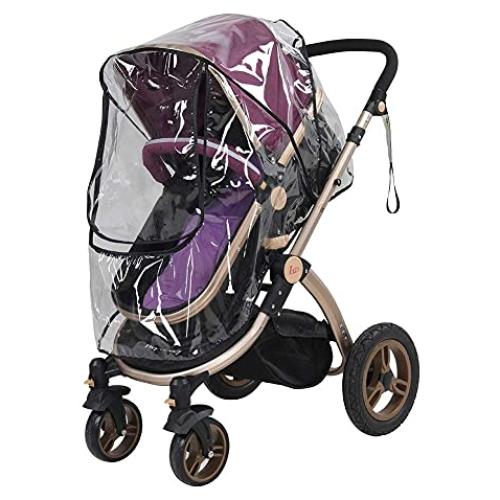 Cubierta de Lluvia Universal para Cochecito PVC Transparente 55x75cm