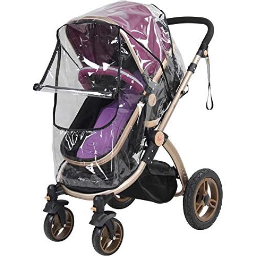 Cubierta de Lluvia Universal para Cochecito PVC Transparente 55x75cm