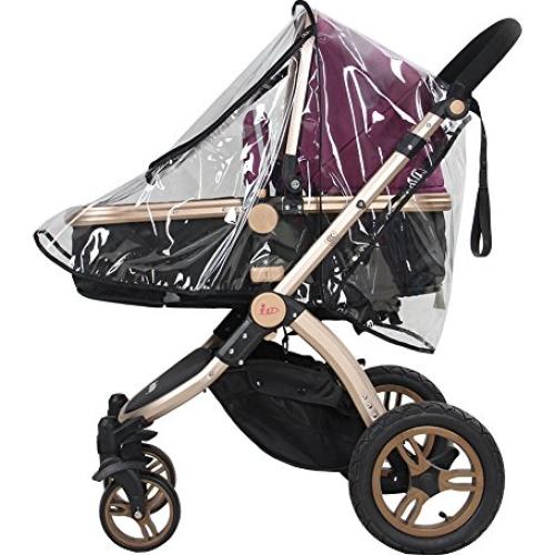 Cubierta de Lluvia Universal para Cochecito PVC Transparente 55x75cm