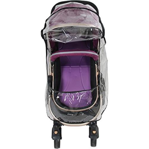 Cubierta de Lluvia Universal para Cochecito PVC Transparente 55x75cm