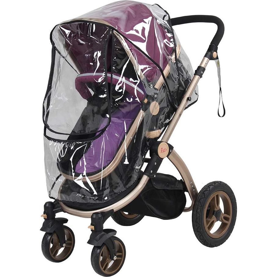 Cubierta de Lluvia Universal para Cochecito de Bebé PVC Transparente