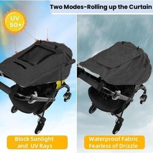 Cubierta de Sombra para Cochecito de Bebé UPF 50+ Impermeable
