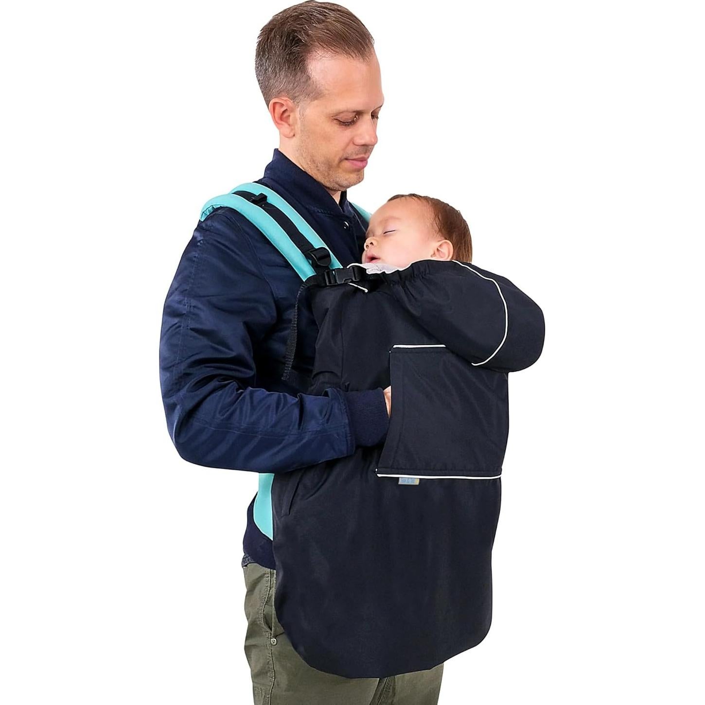 Cubierta de Lluvia Impermeable Jan & Jul para Bebés - Negra