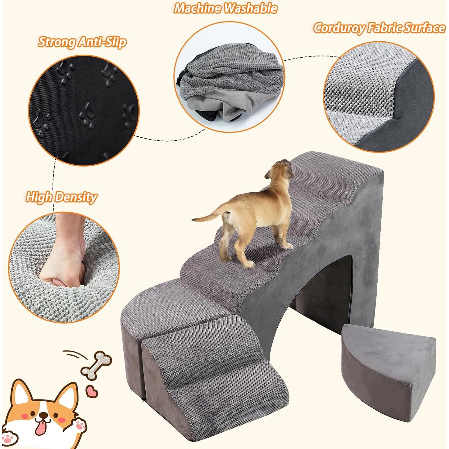 Escaleras para Perros A.FATI 76 cm Antideslizantes Ajustables