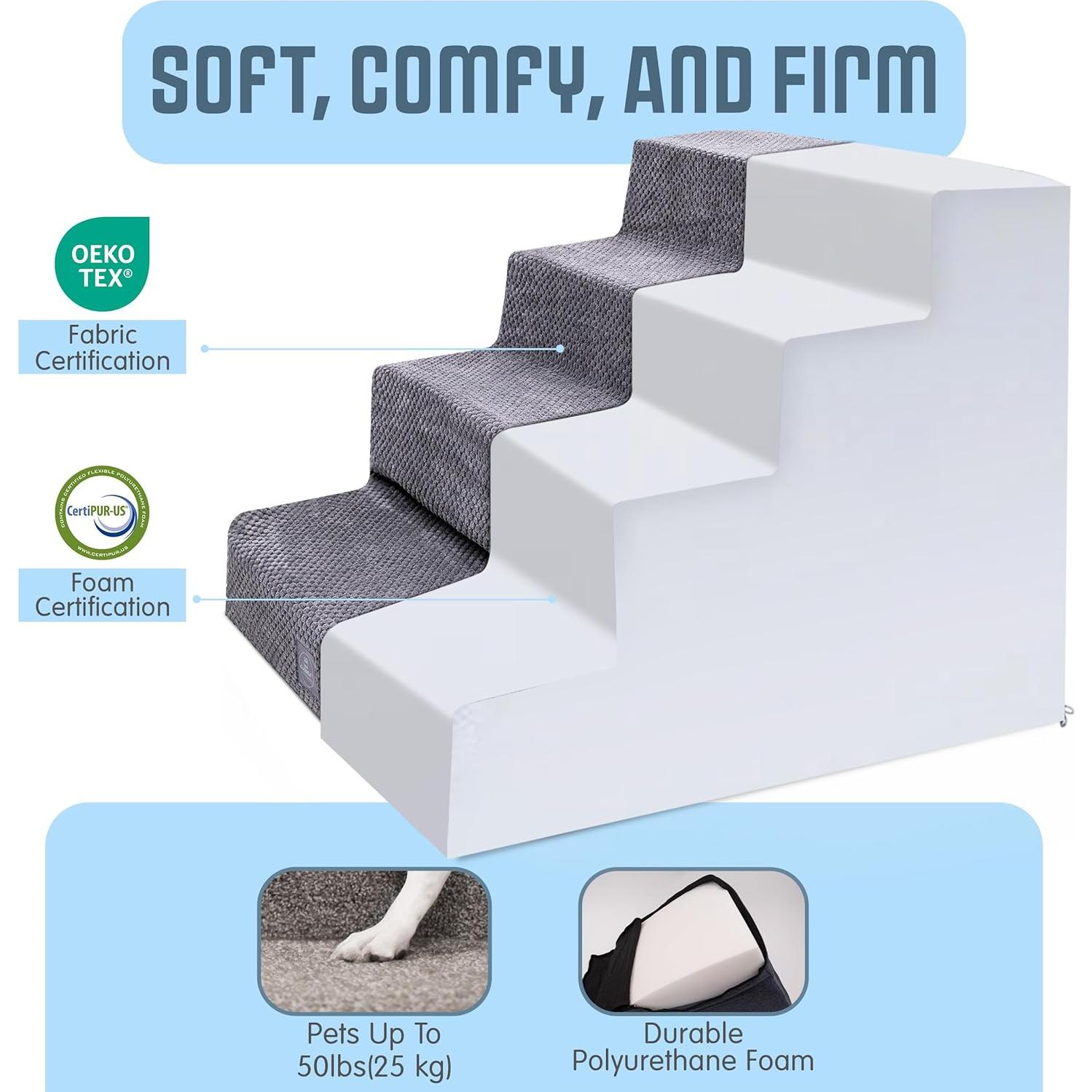 Escaleras para Perros Pequeños FriskNWhisk 4-3 Pasos 58x40cm