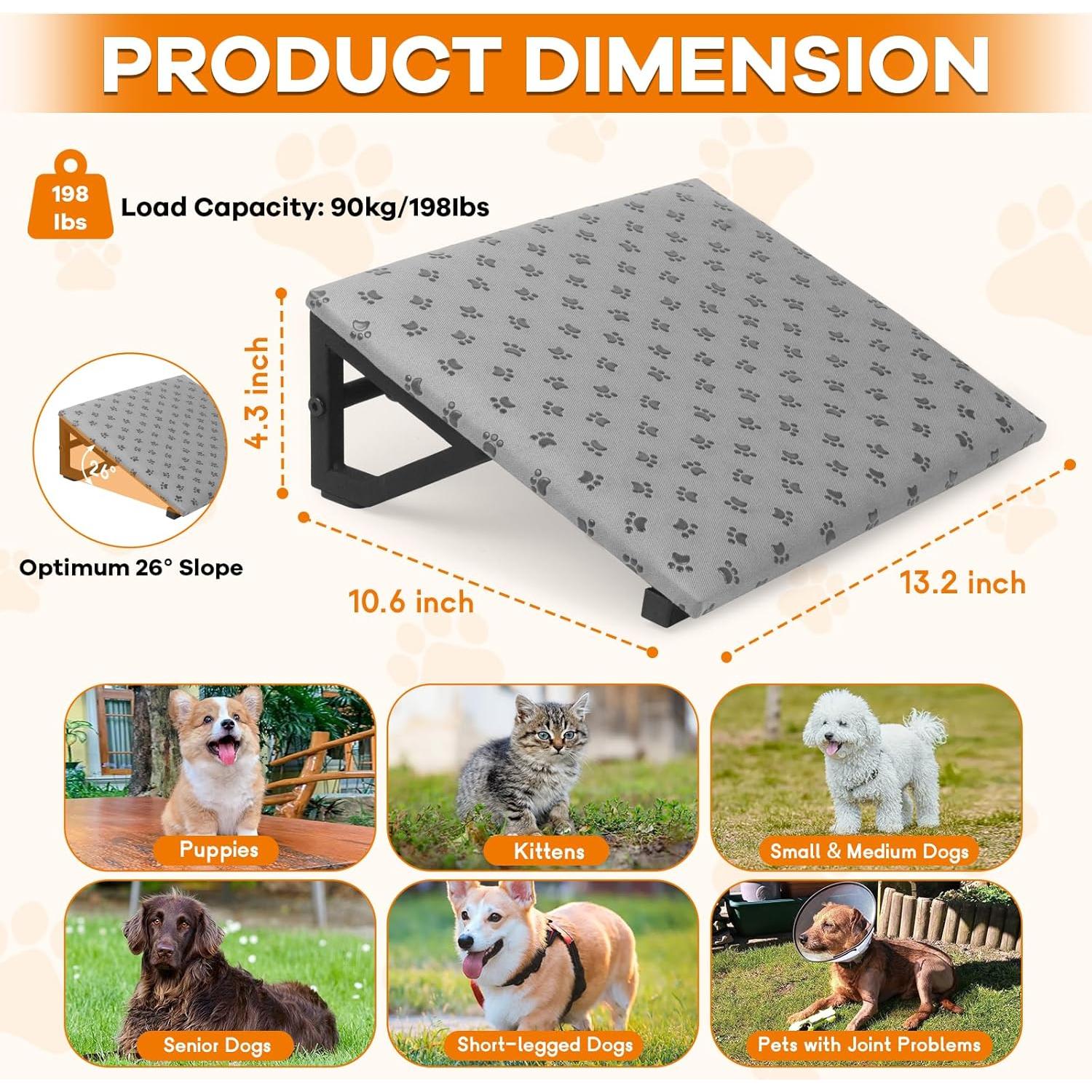 Rampa Antideslizante para Perros WPVPaw 33.5x26.9 cm