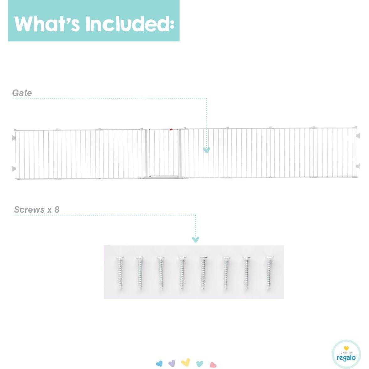 Puerta para Bebés y Área de Juego Regalo 4-en-1 492.76 cm