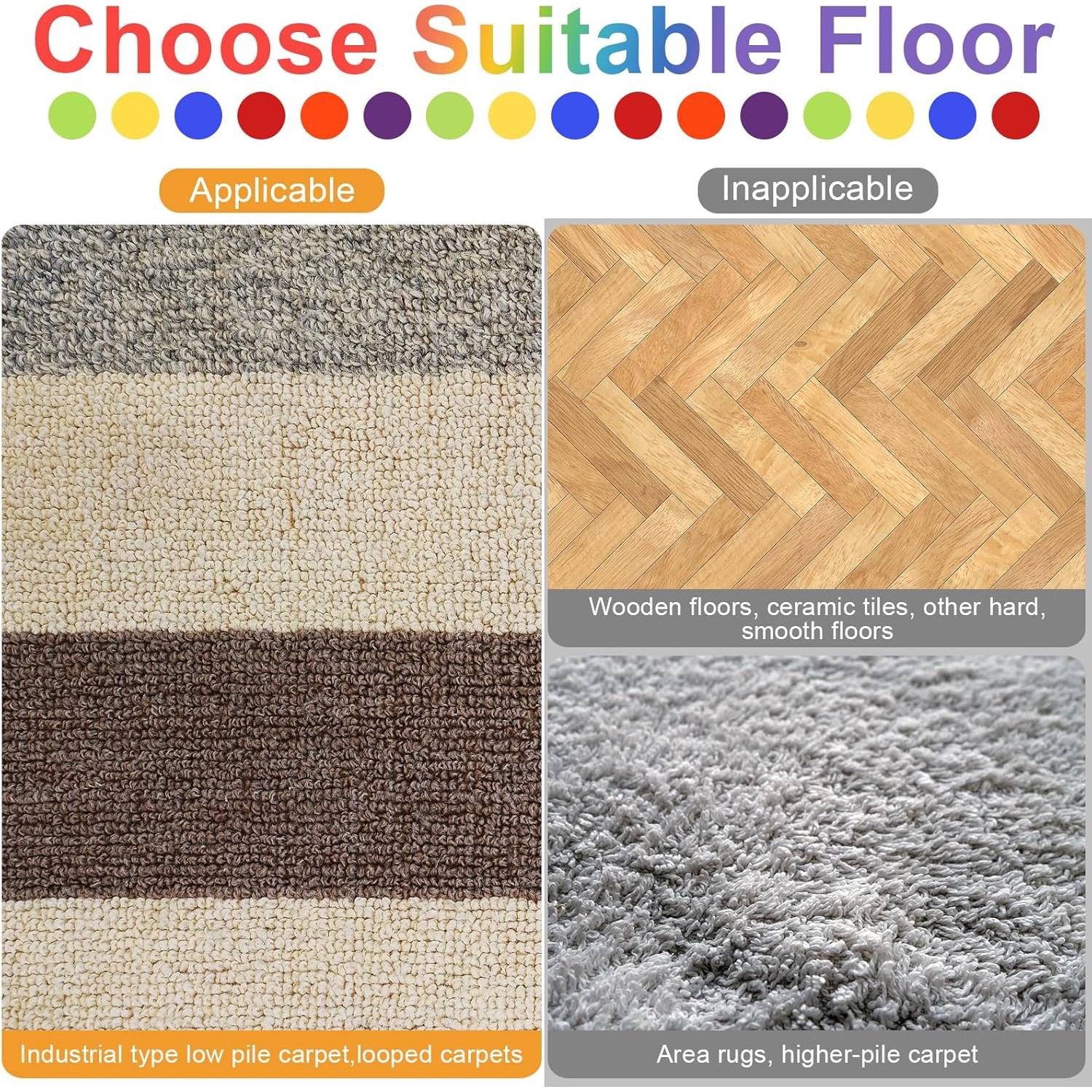 Marcadores de Alfombra ForTomorrow 36 Pcs 100mm Numerados