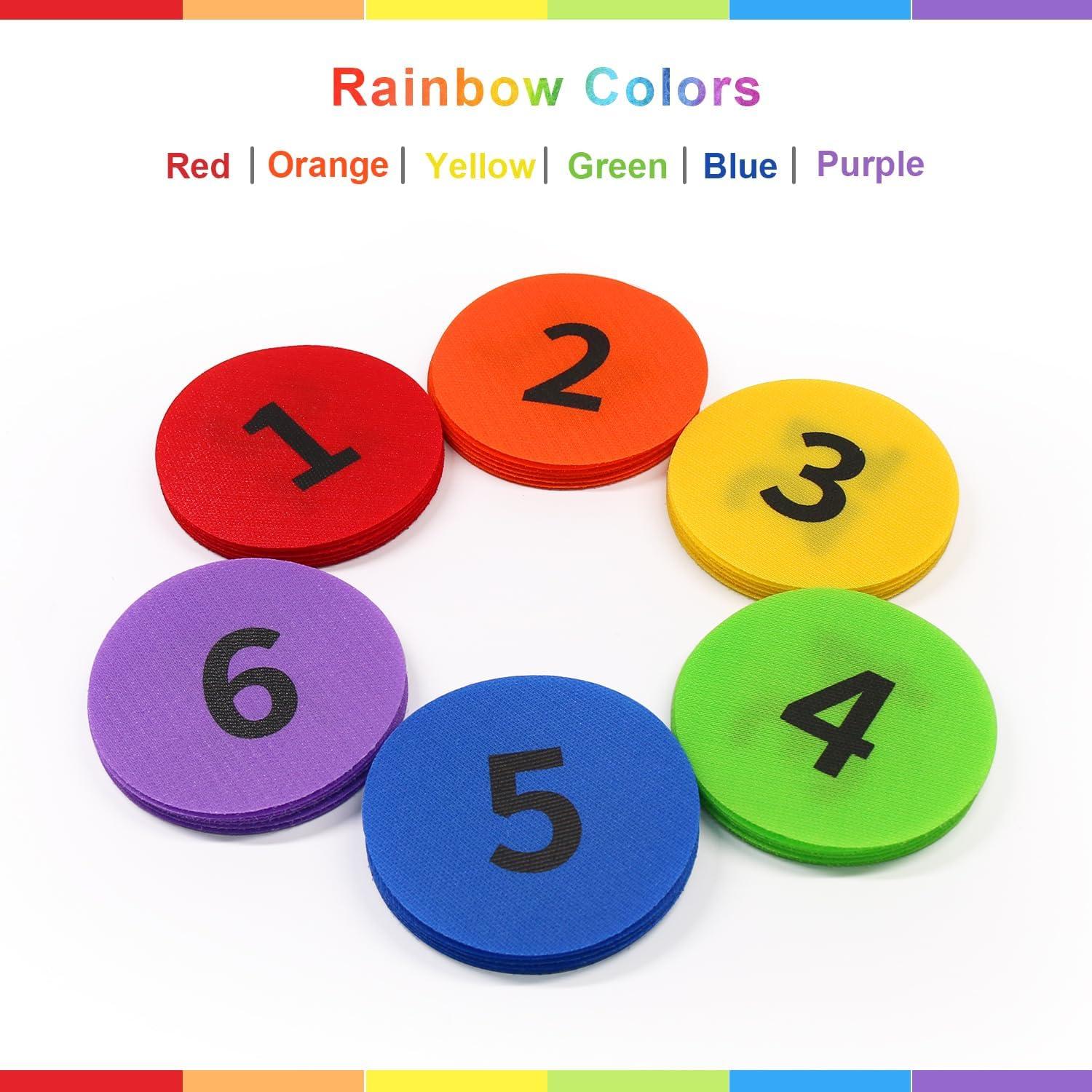 Marcadores de Alfombra ForTomorrow 36 Pcs 100mm Numerados