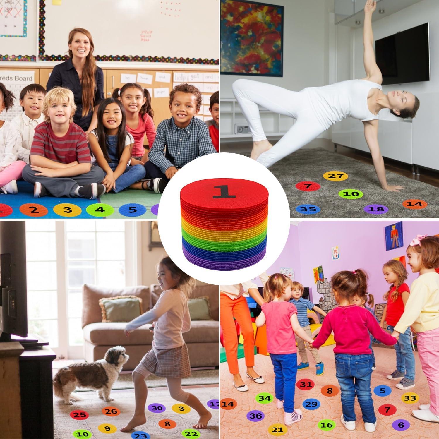 Marcadores de Alfombra ForTomorrow 36 Pcs 100mm Numerados