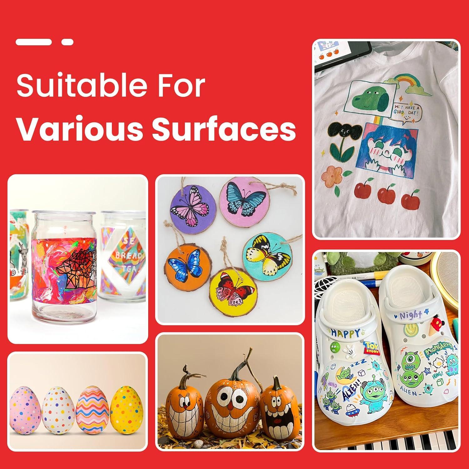 Marcadores de Pintura Acrílica BIGTHUMB 26 Colores Doble Punta