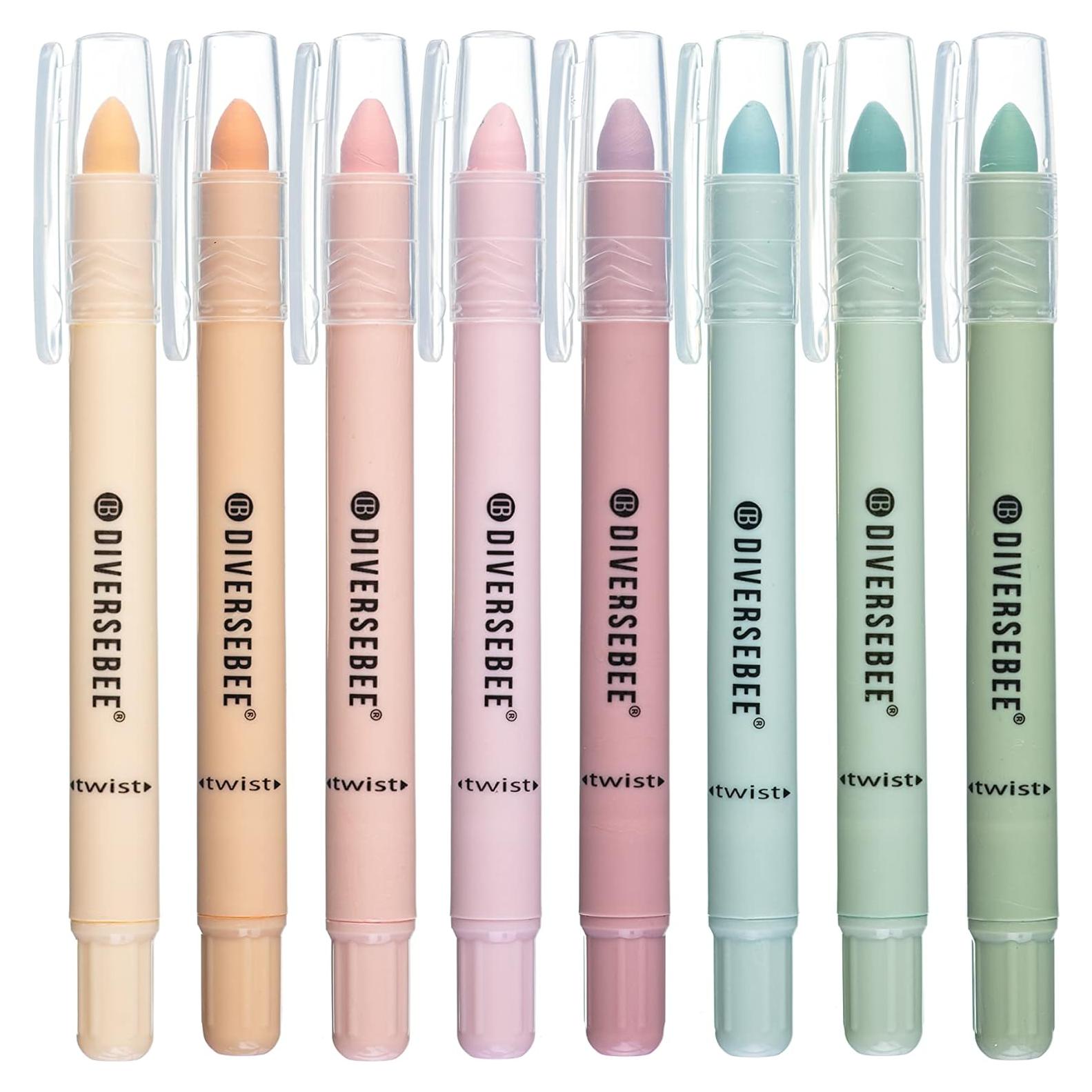 Marcadores de Gel DiverseBee para Biblia Sin Sangrado - 8 Colores Pastel