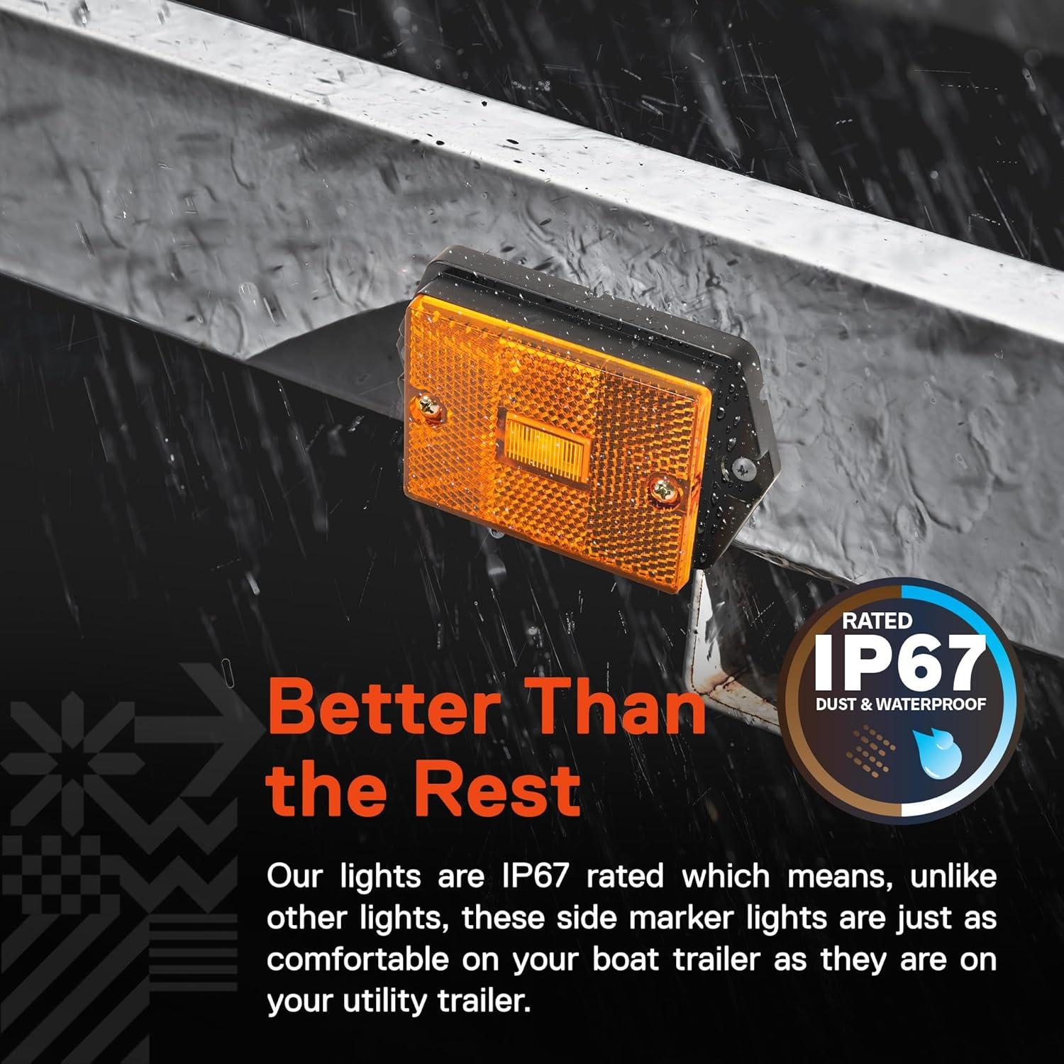 Luz de Marcador Lateral LED Ámbar TRUE MODS 4 Piezas IP67