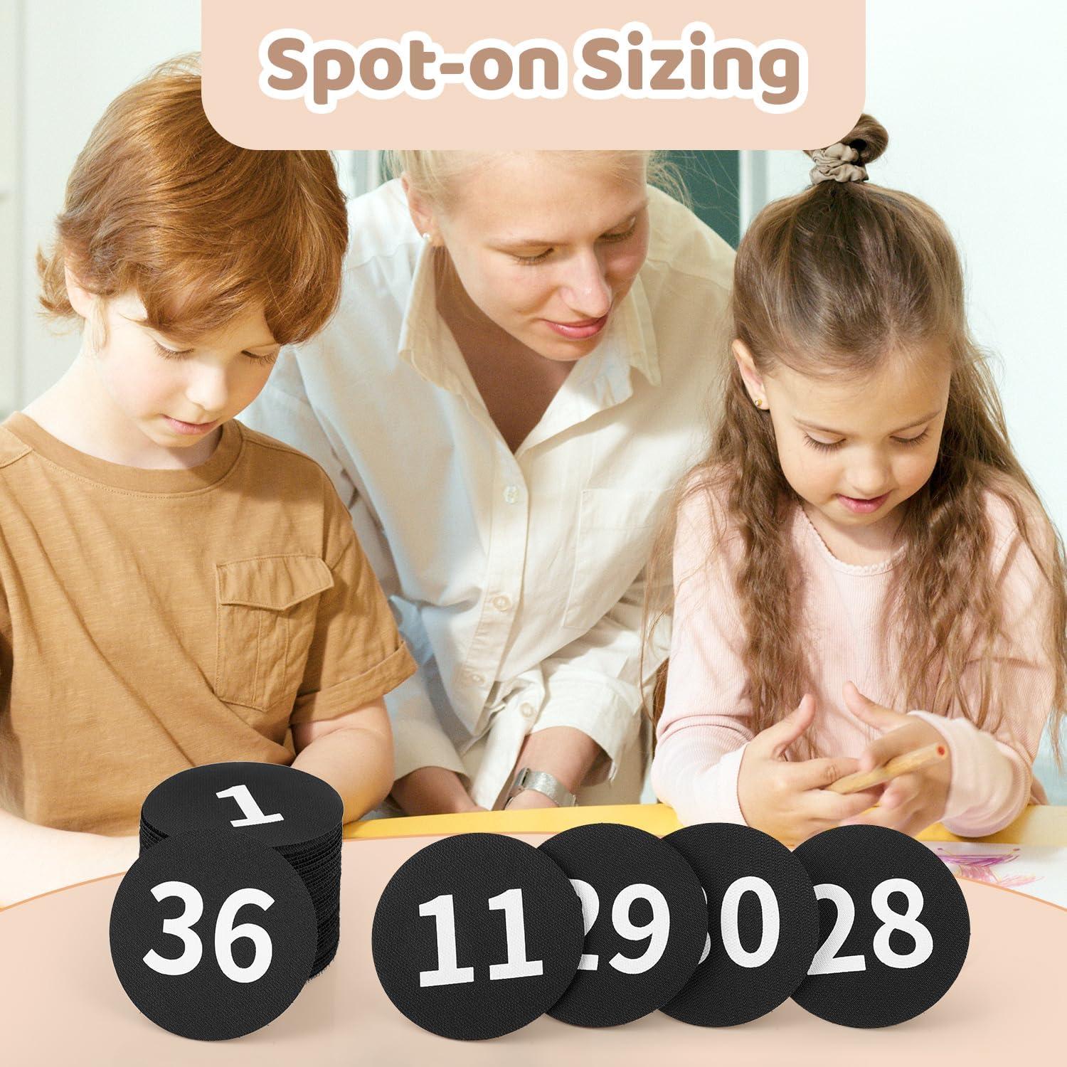 Paquete de 36 Marcadores de Piso Wizia 10.16 cm Negros para Aula