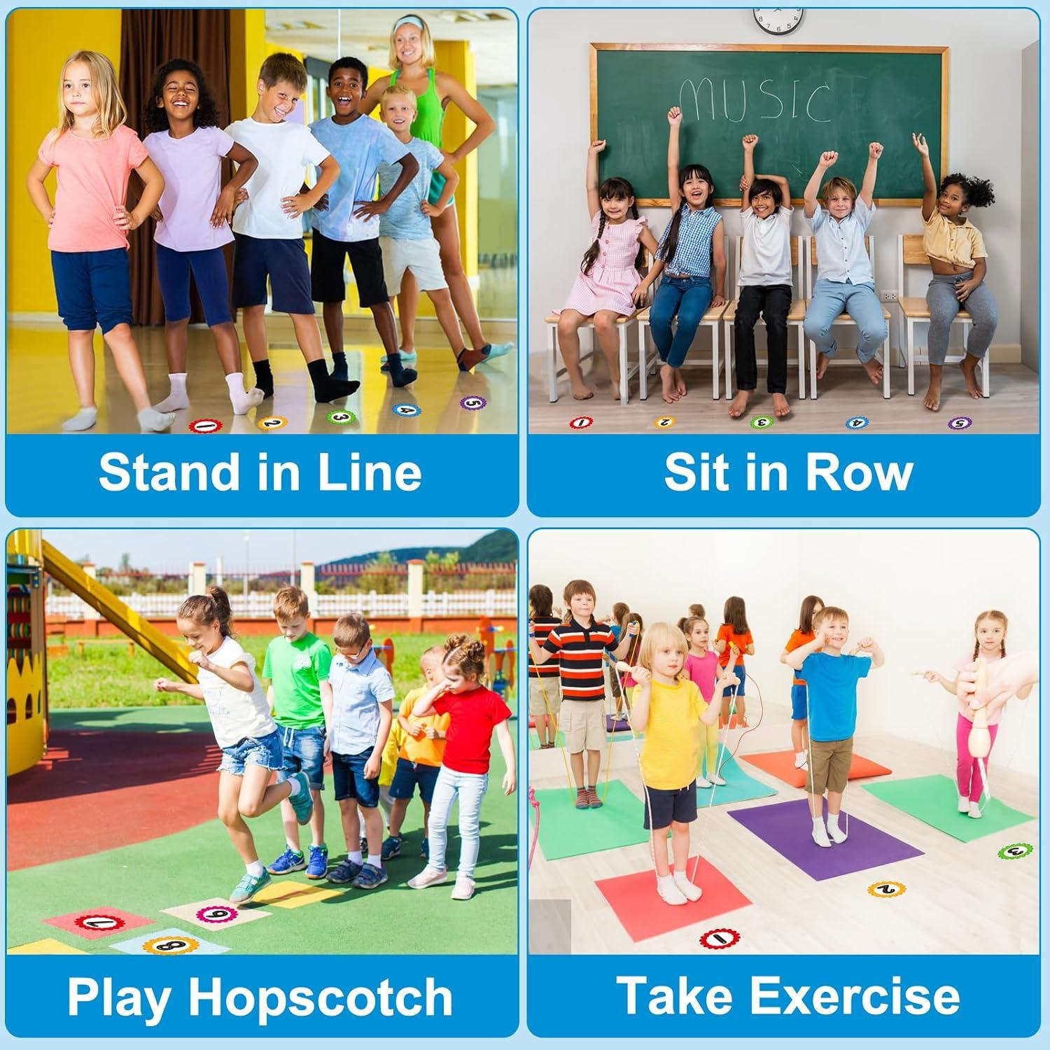 Calcomanías Numéricas Autoadhesivas WhatSign - 36 Piezas para Aula