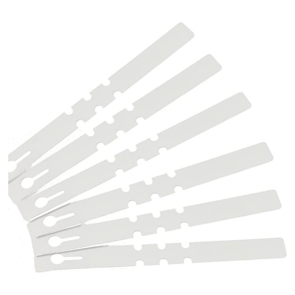 200 Etiquetas de Plástico Kecoya para Plantas 20x2cm Blancas