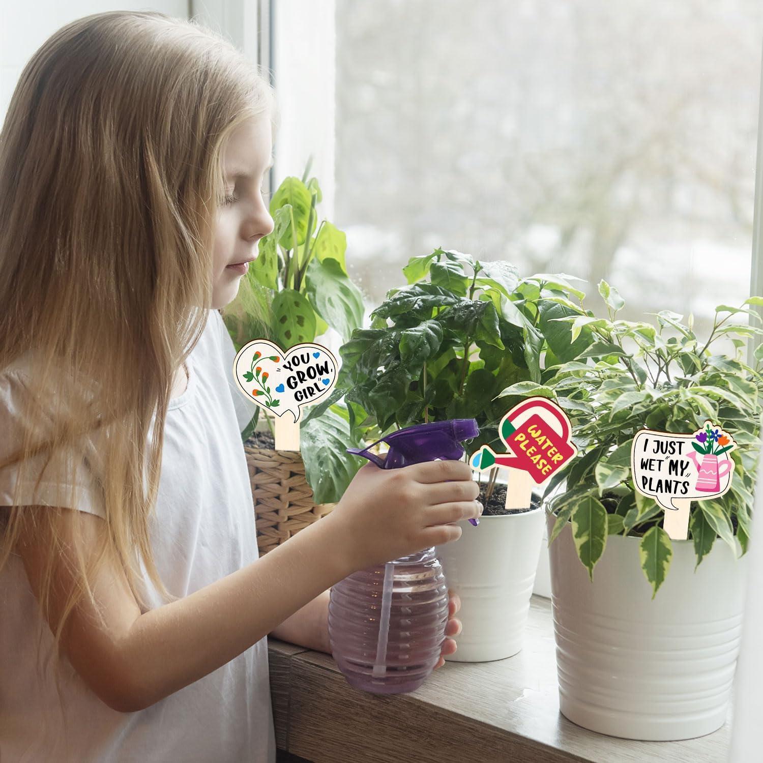 15 Etiquetas Divertidas para Plantas JUYRLE - Marcadores Impermeables