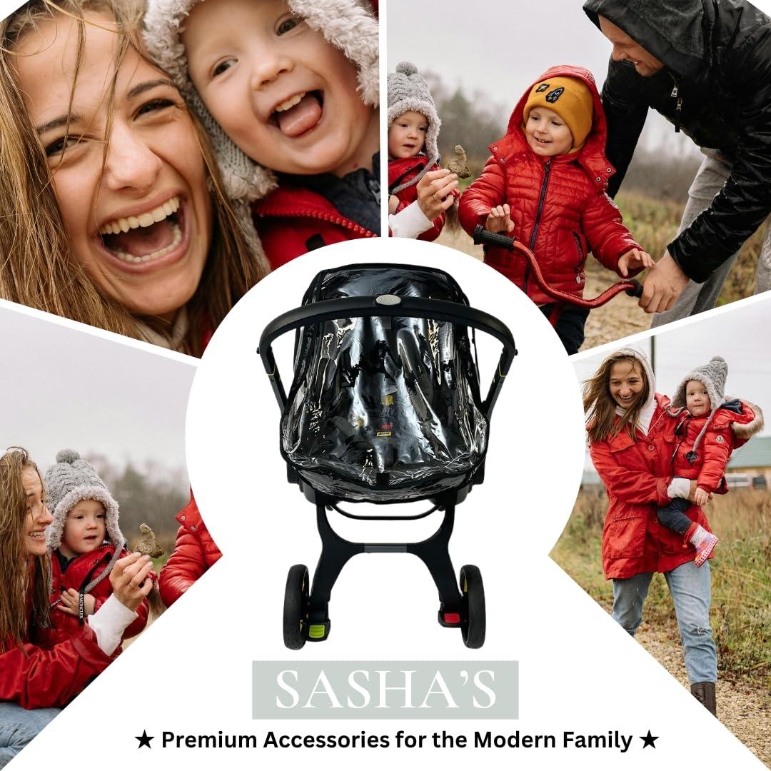 Funda de Lluvia y Viento SASHA para Silla Doona - Transparente