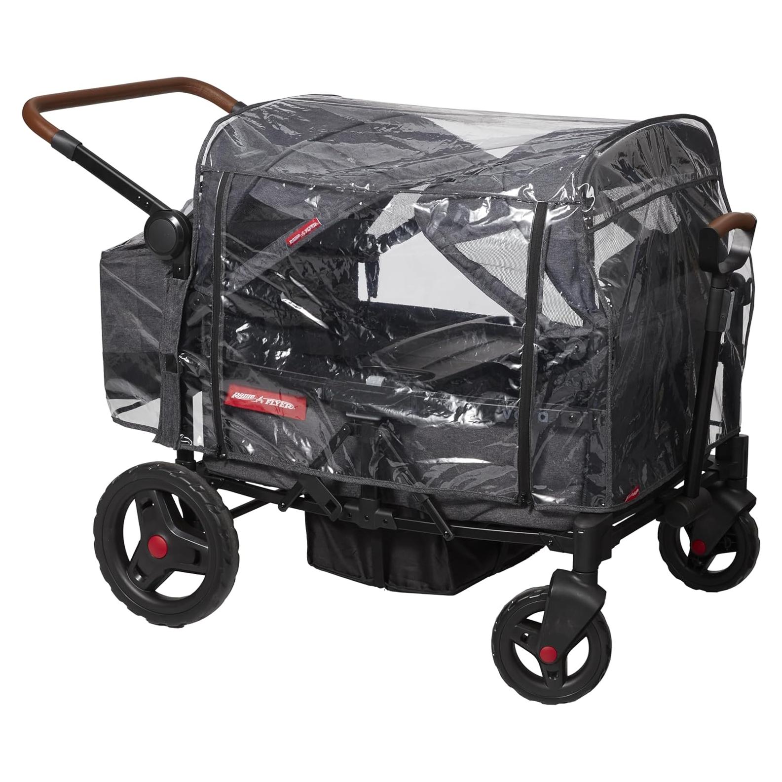 Cubierta de Lluvia para Carro de Bebé Radio Flyer Voya 4 Asientos