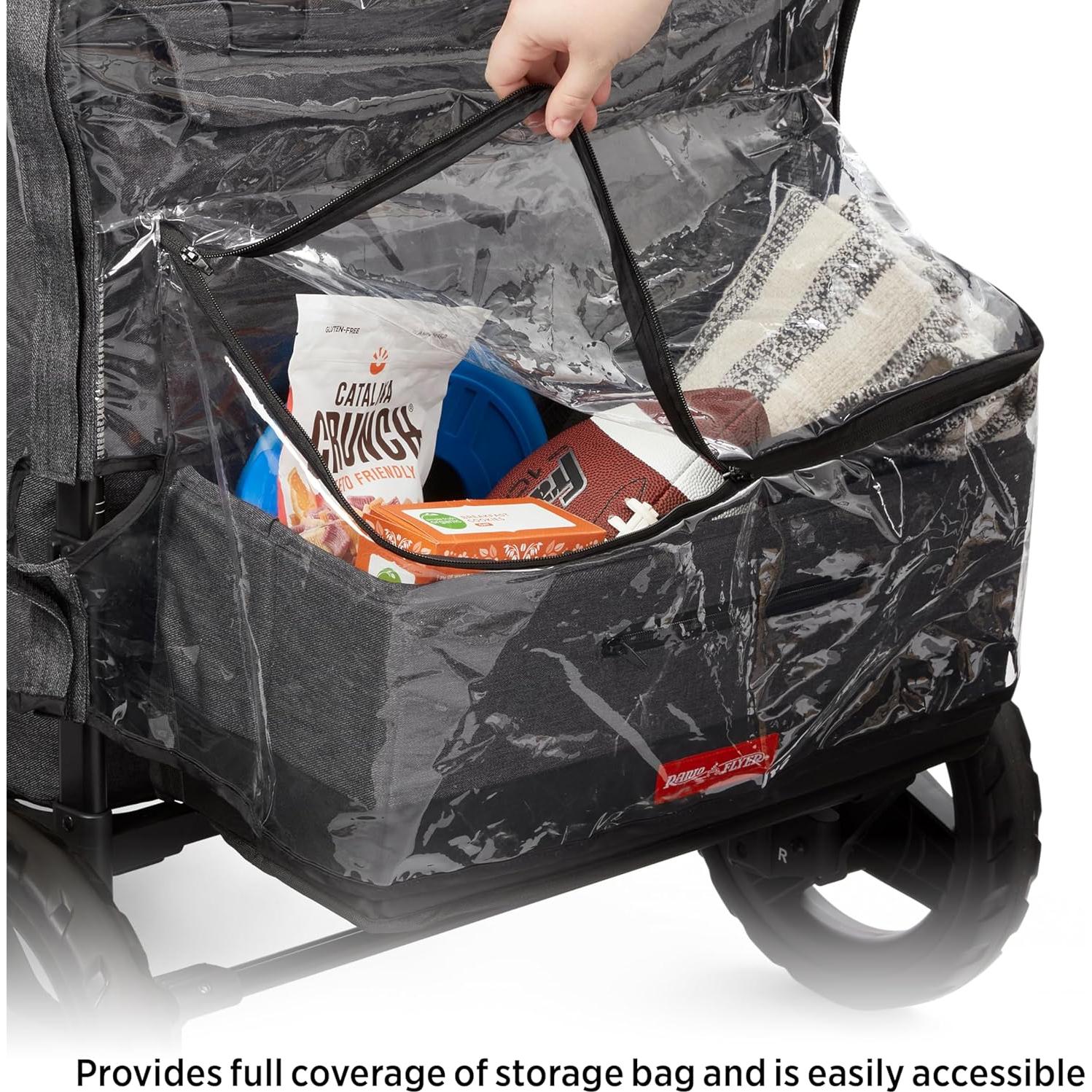 Cubierta de Lluvia para Carro de Bebé Radio Flyer Voya 4 Asientos