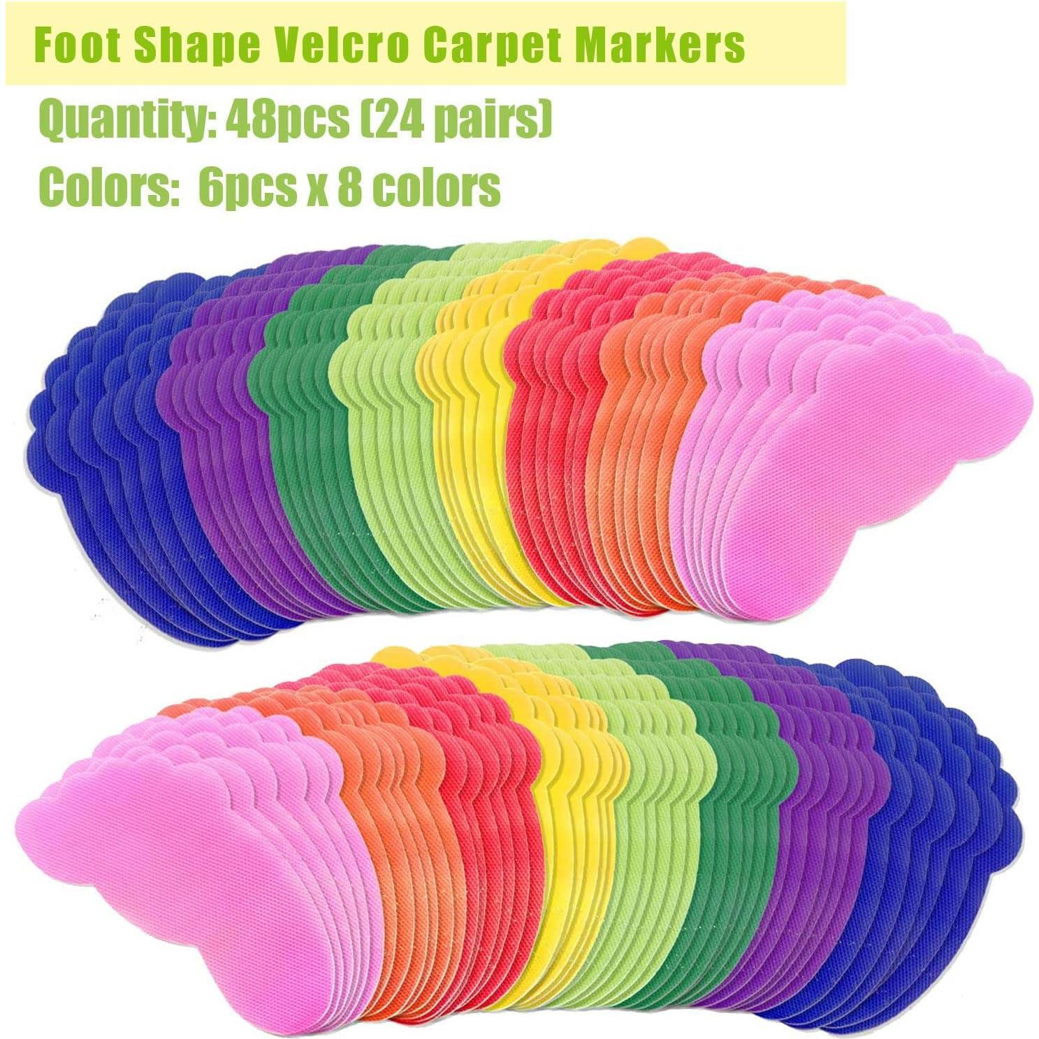 Marcadores de Alfombra Unixing 48PCS Nylon Coloridos para Aula