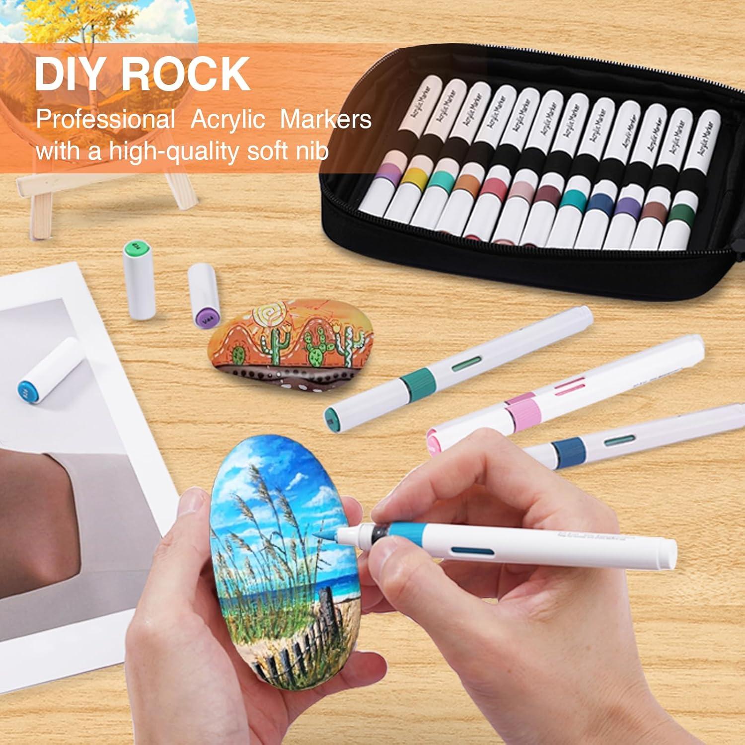 Marcadores Acrílicos Nauets 48 Colores Punta Fina 2-3mm