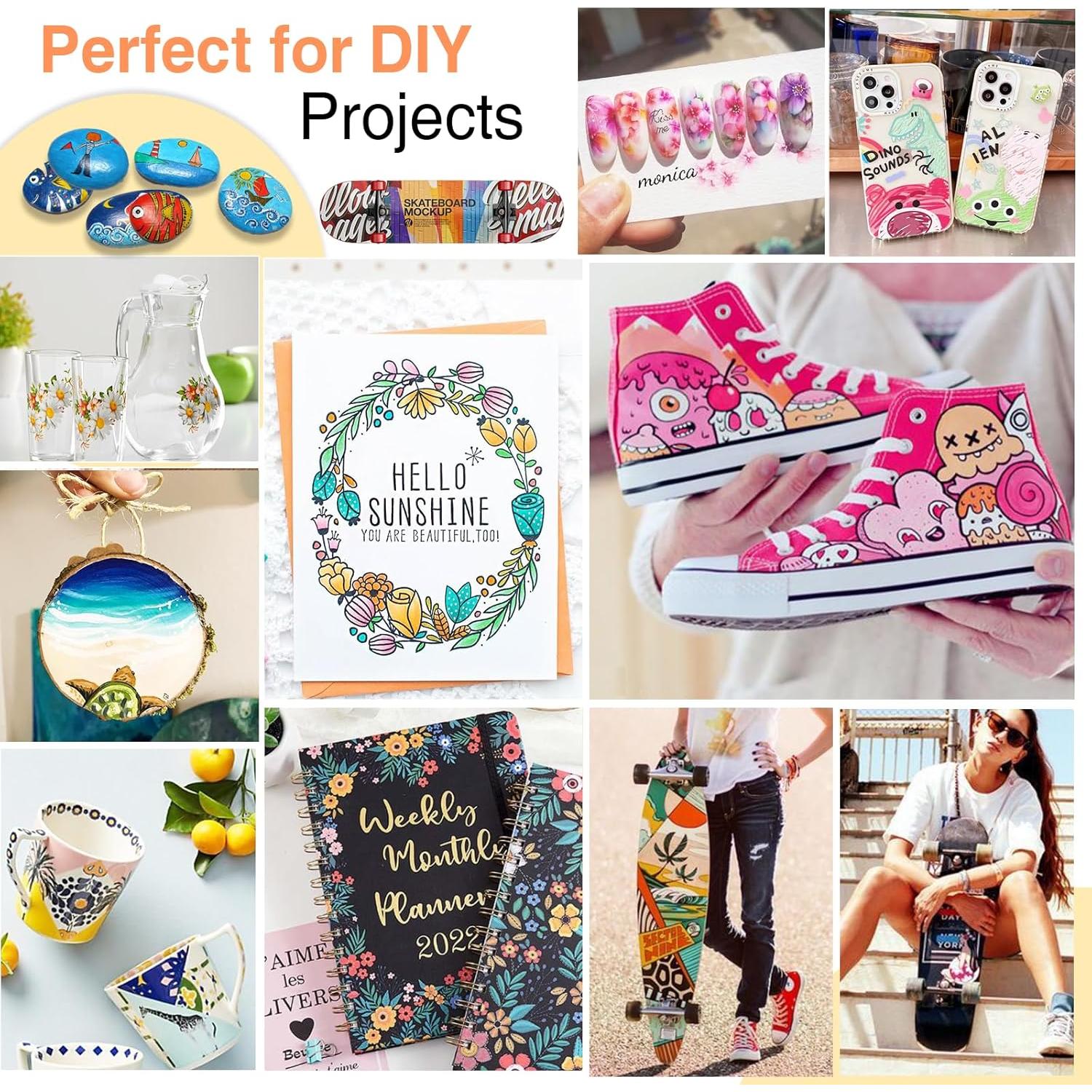 Marcadores Acrílicos Nauets 48 Colores Punta Fina 2-3mm