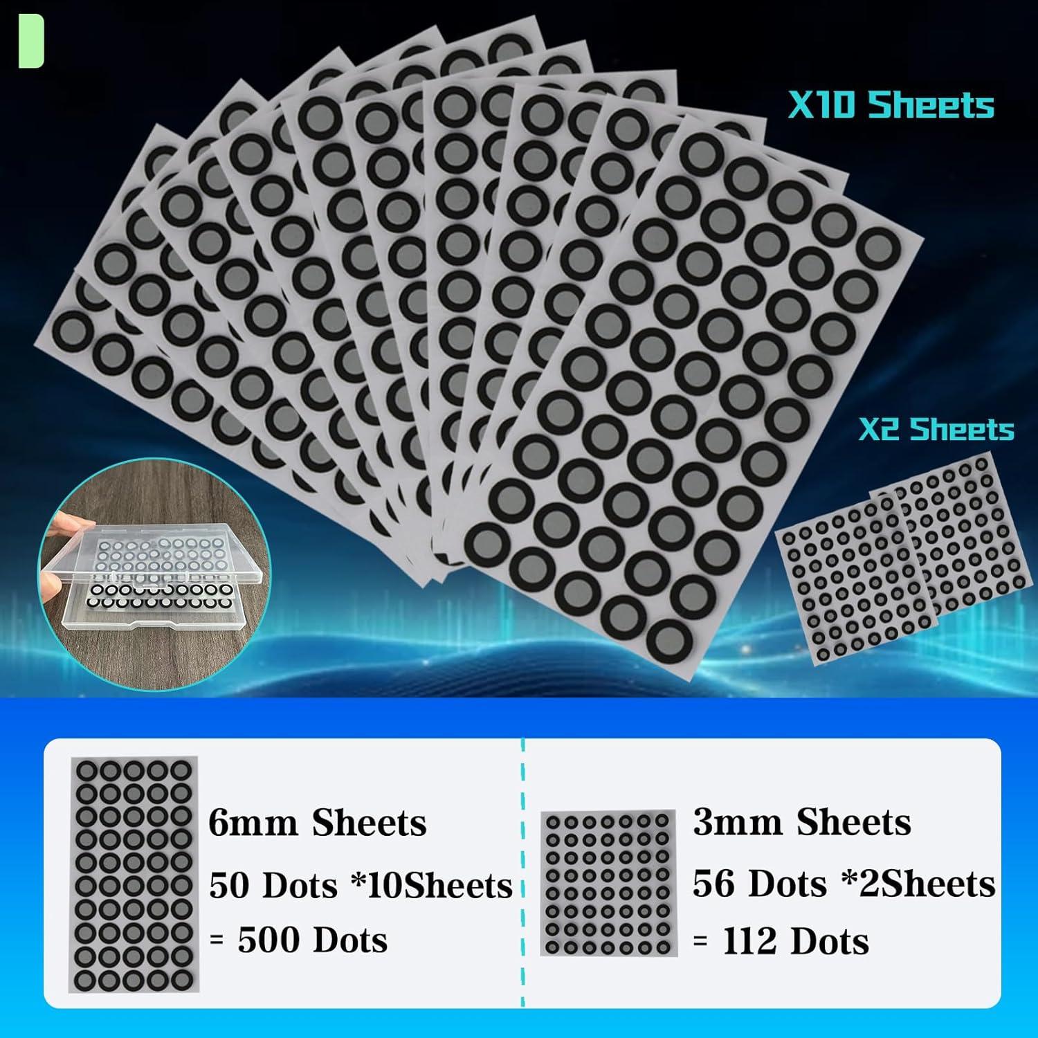 612 Pcs Marcadores de Escaneo 3D Mtuiewo - Alta Reflectividad