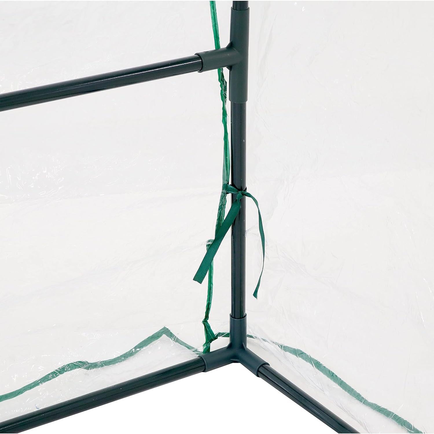 Invernadero portátil mini Sunnydaze 1.22m x 0.61m con 2 puertas