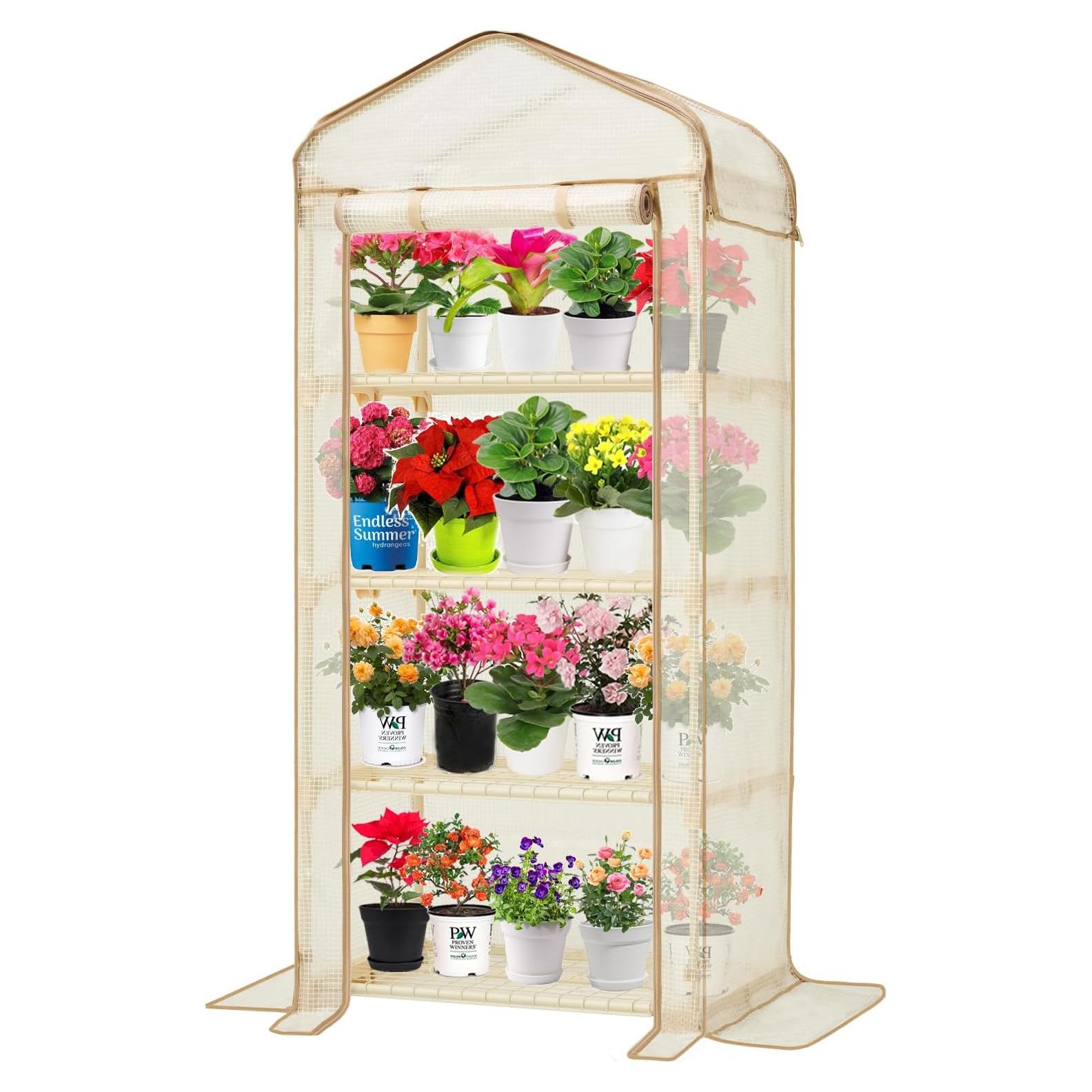 Mini Invernadero Purlyu 4 Niveles 76.2x50.8x157.5 cm