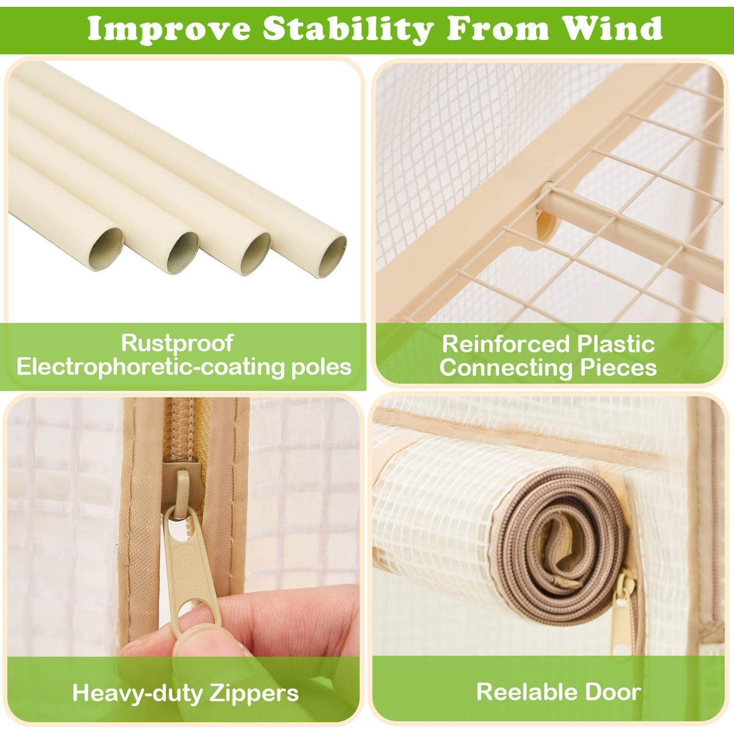 Mini Invernadero Purlyu 4 Niveles 76.2x50.8x157.5 cm