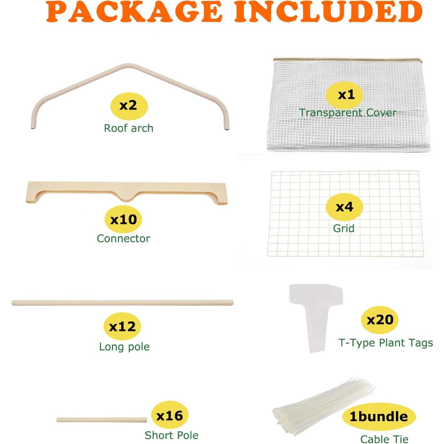 Mini Invernadero Purlyu 4 Niveles 76.2x50.8x157.5 cm