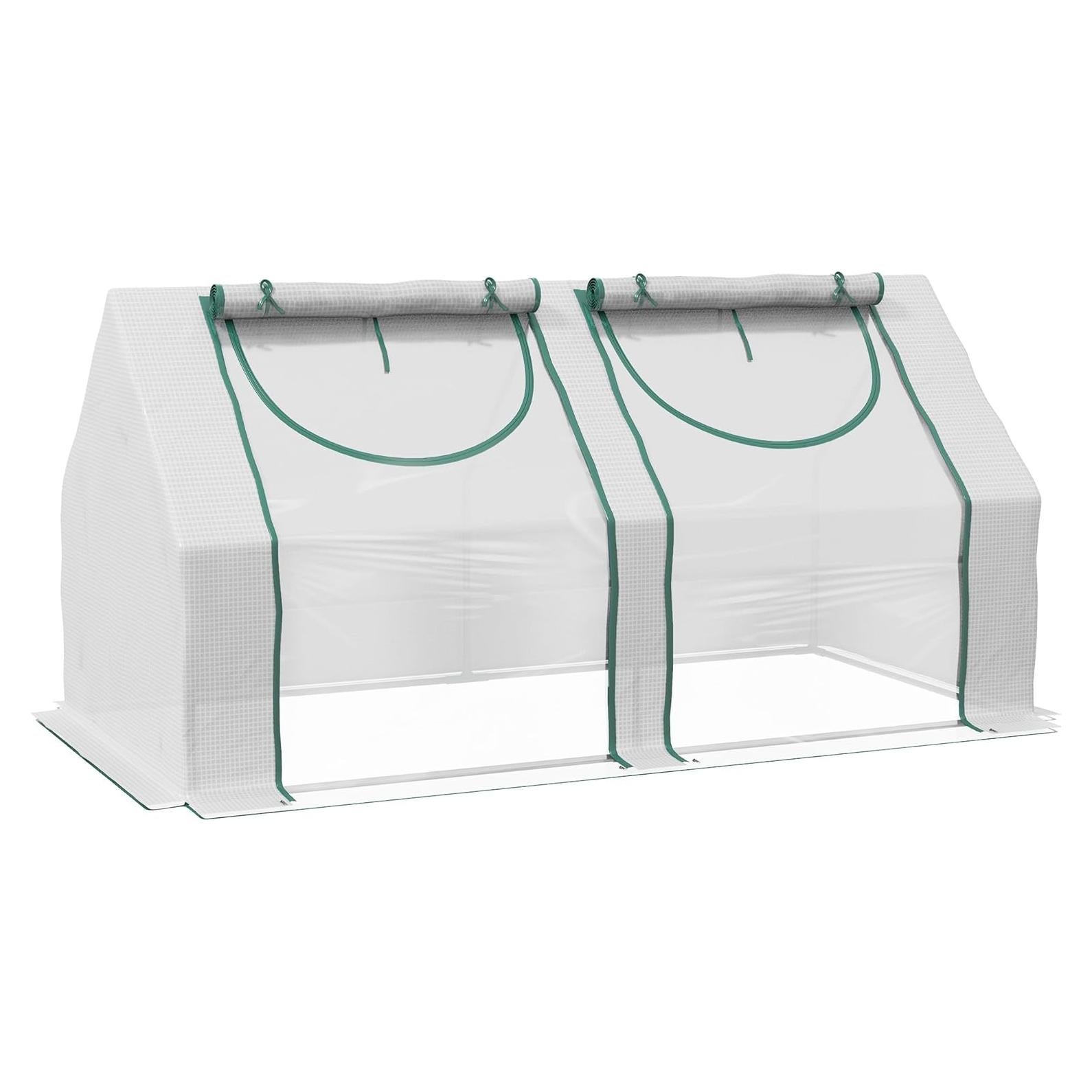 Invernadero Portátil Outsunny 1.80 m x 0.90 m, Estructura Acero