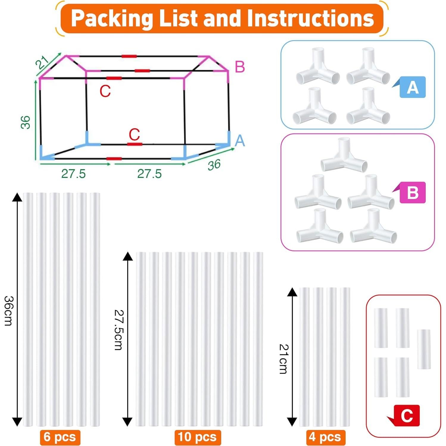 Mini Invernadero Meonum 60x40x50cm con Luz de Crecimiento 15W