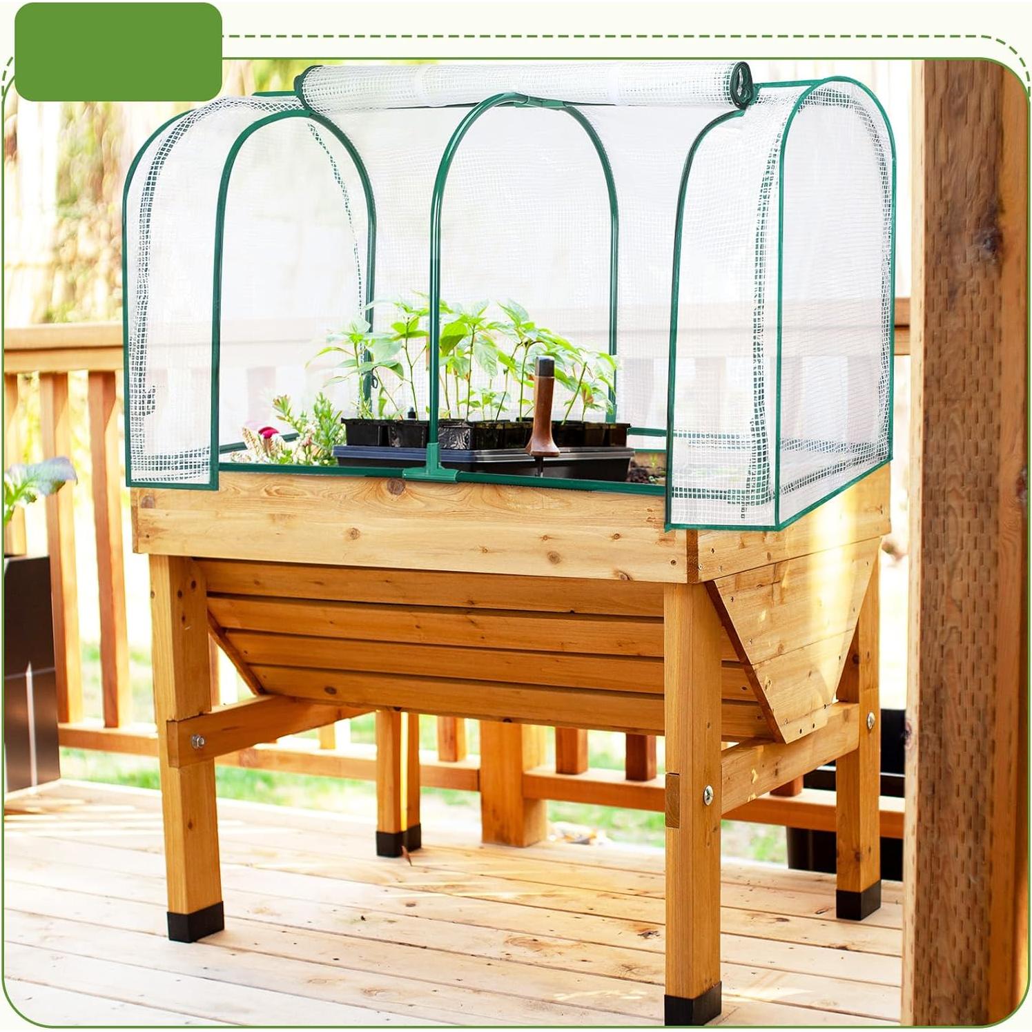 Cubierta de Invernadero Portátil GlikCeil 2 Pcs 120x53x61 cm