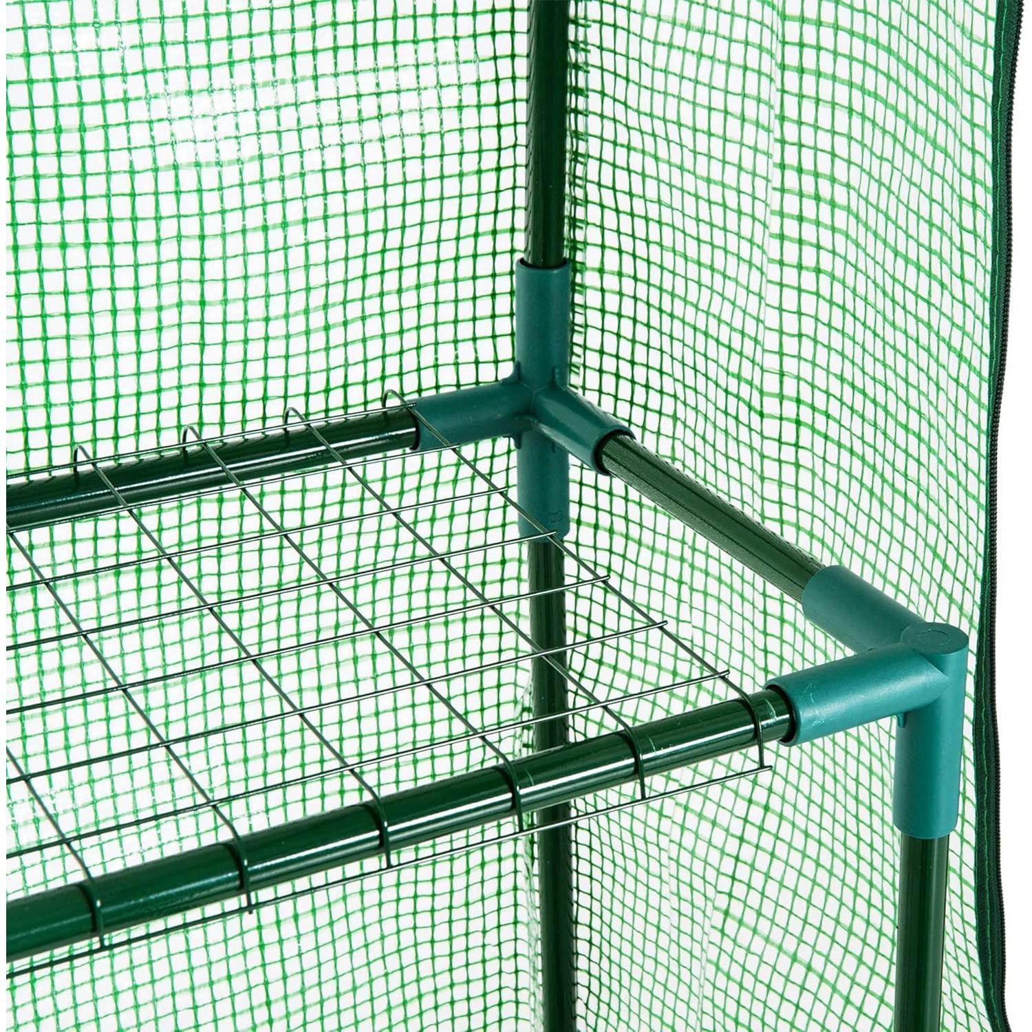 Invernadero Portátil Outsunny 1.52x0.76x1.98m con 3 Estantes