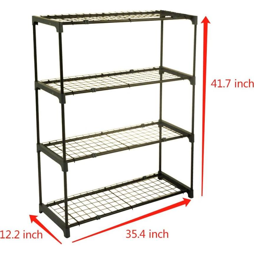 Estante de Invernadero KINZZY Premium 4 Niveles 107 cm