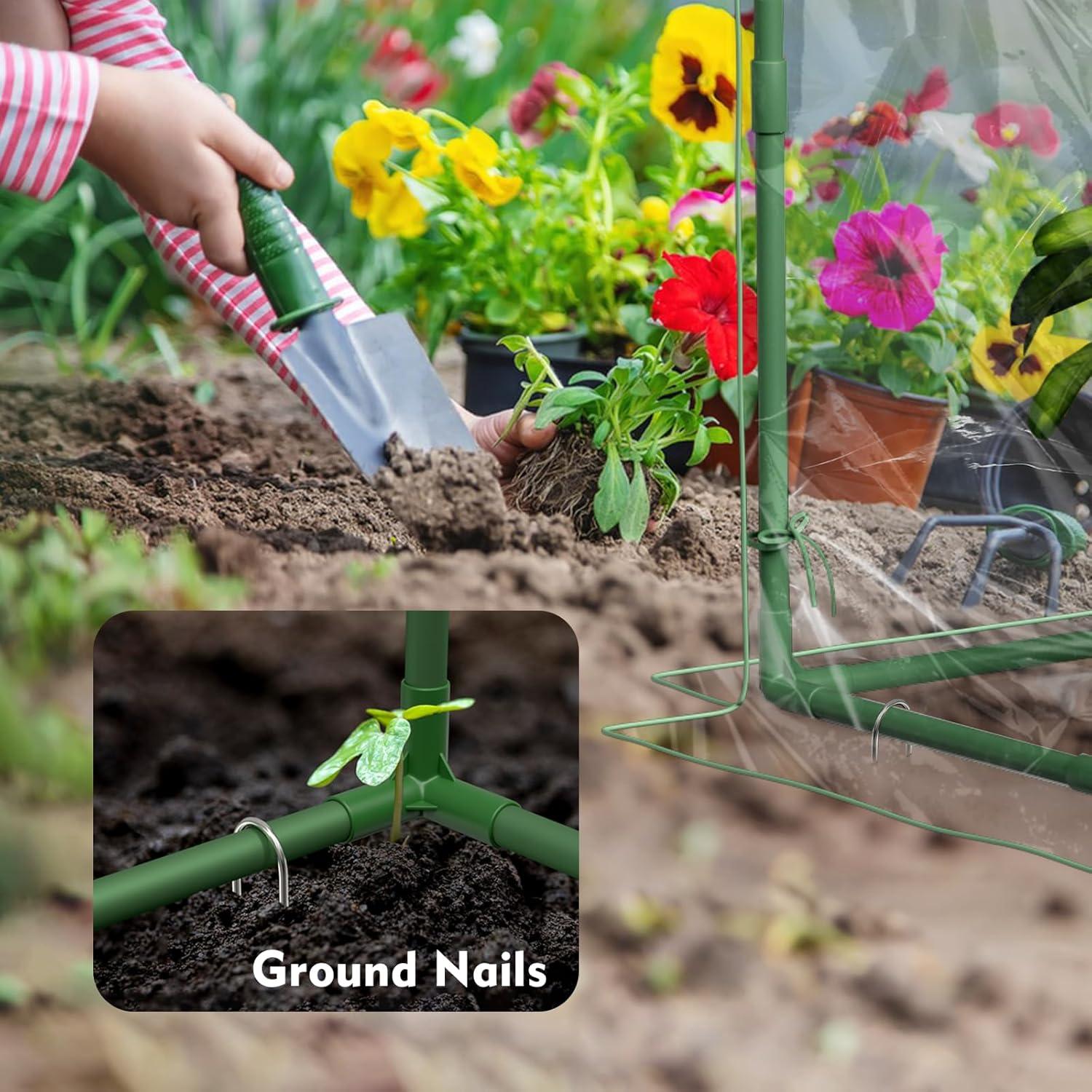 Mini Invernadero Portátil Awvlvwa 85x59x82.5 cm PVC Transparente