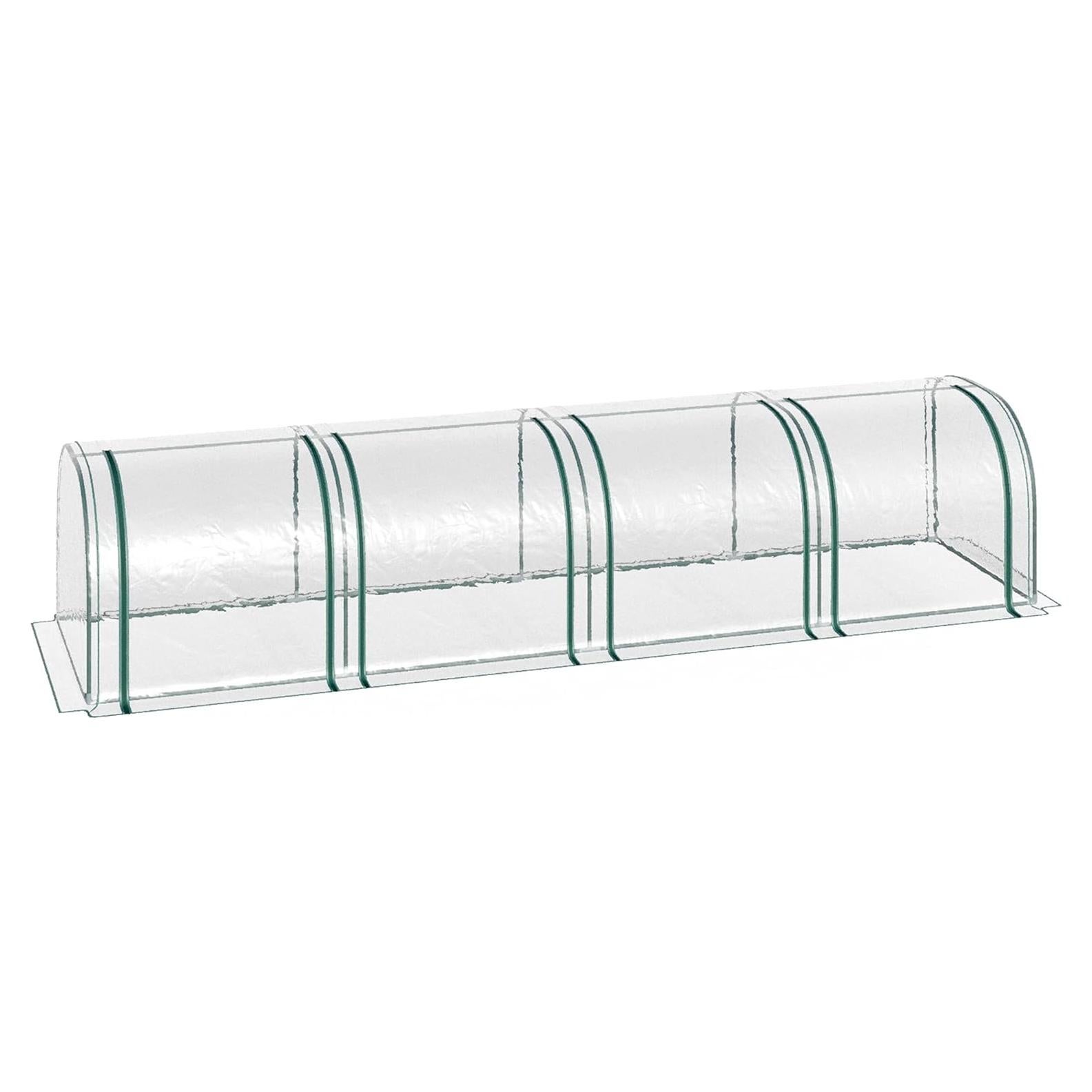 Invernadero Mini Aosom 3.96x0.91x0.76m PVC 4 Puertas
