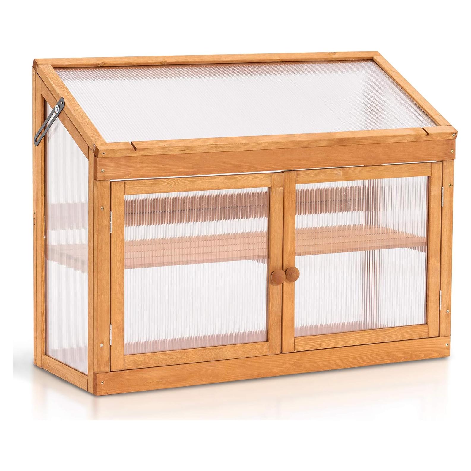 Invernadero Elevado de Madera Newacmellc 6057-0160 Naranja