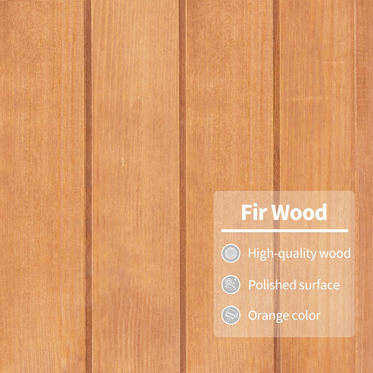 Invernadero Elevado de Madera Newacmellc 6057-0160 Naranja