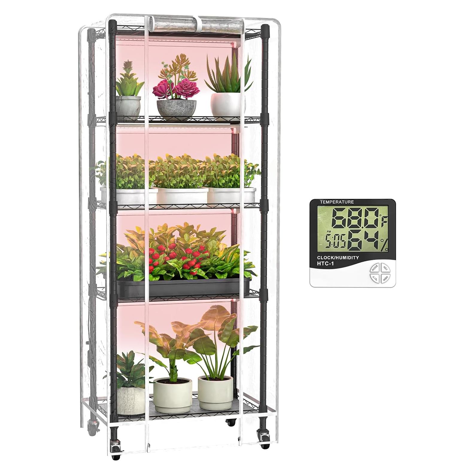 Invernadero Interior Sagrynfp 5 Niveles con Luces 72W