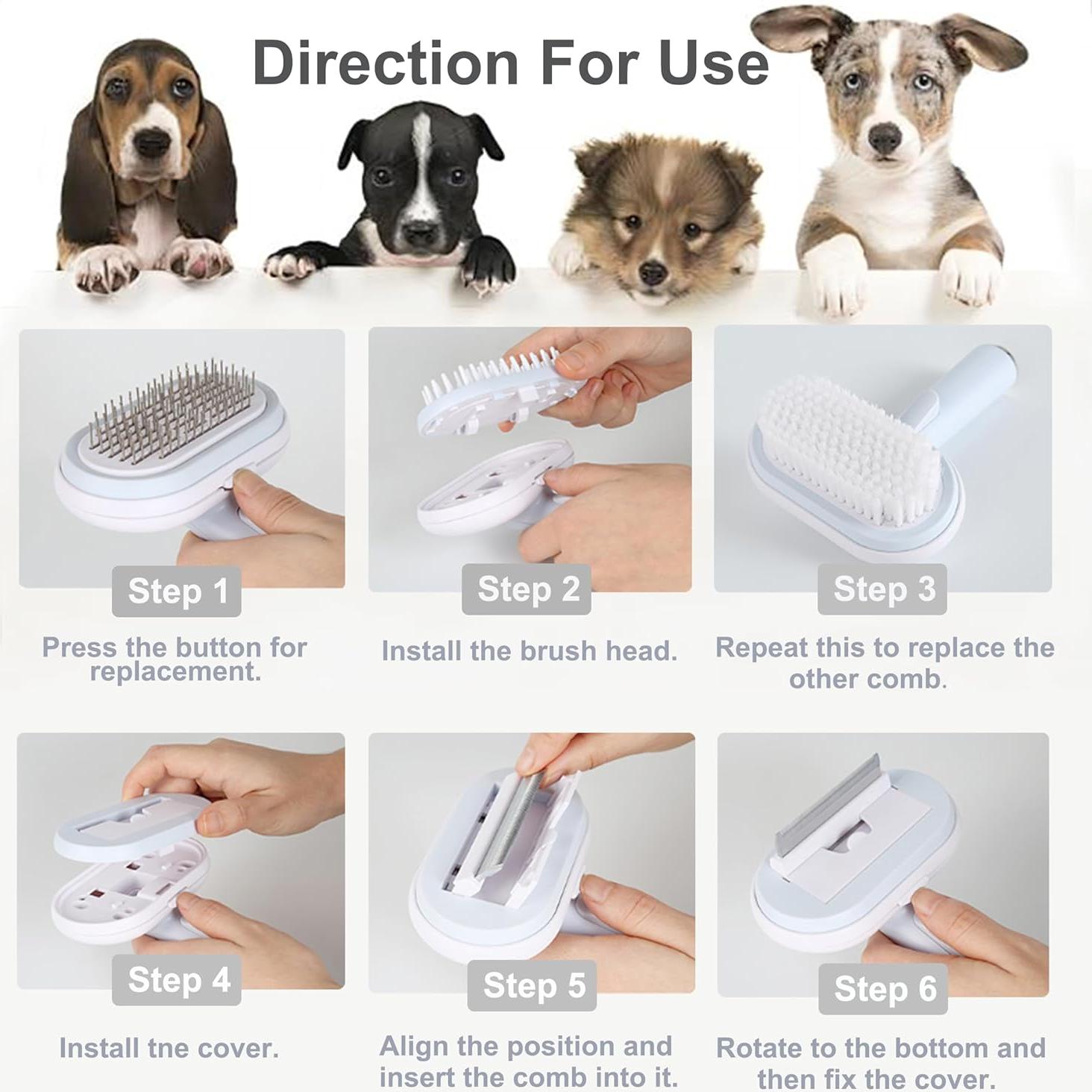 Kit de Acicalamiento 5 en 1 PETPAWLOVELY para Mascotas