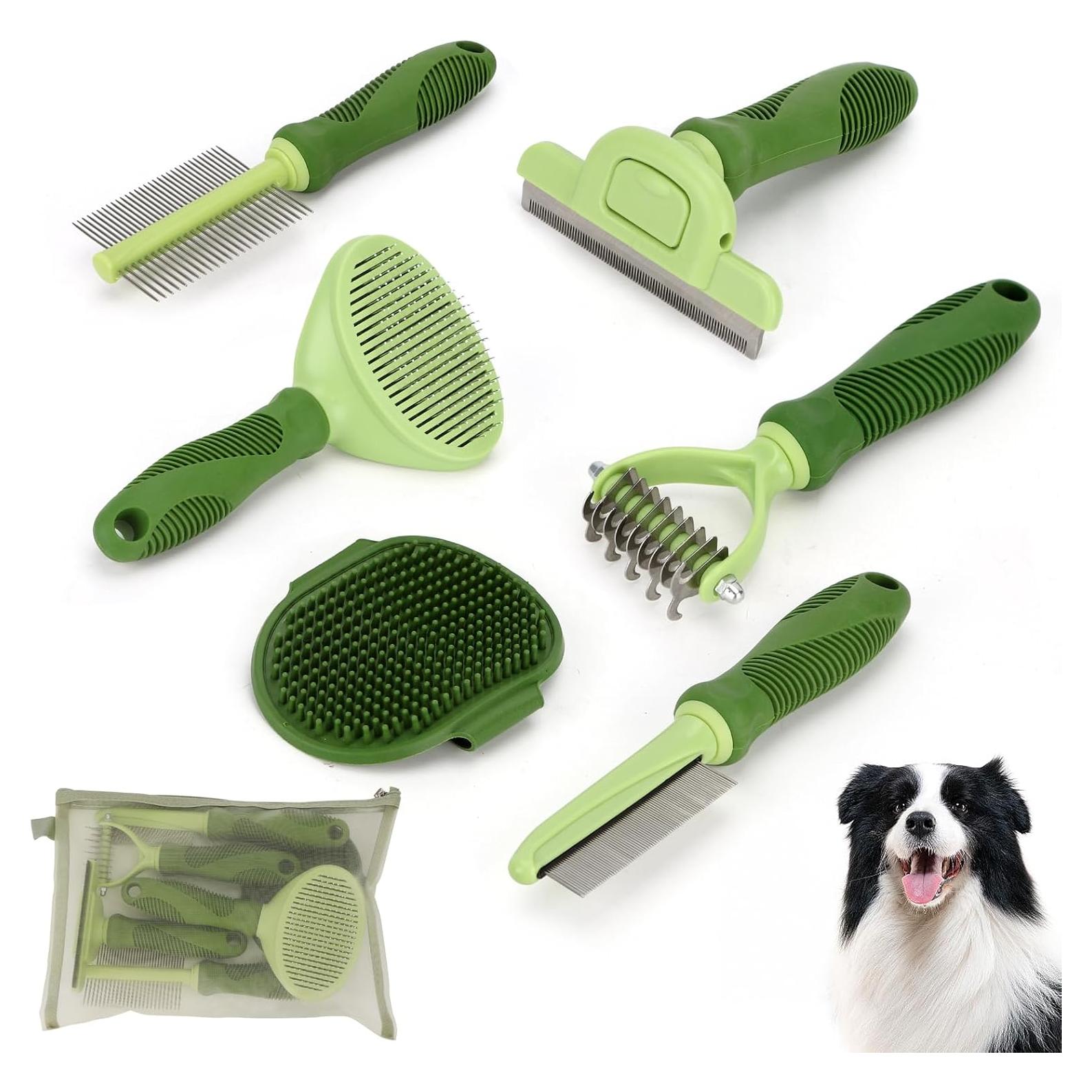 Kit de Aseo para Perros y Gatos Nobleza 6 Piezas Verde