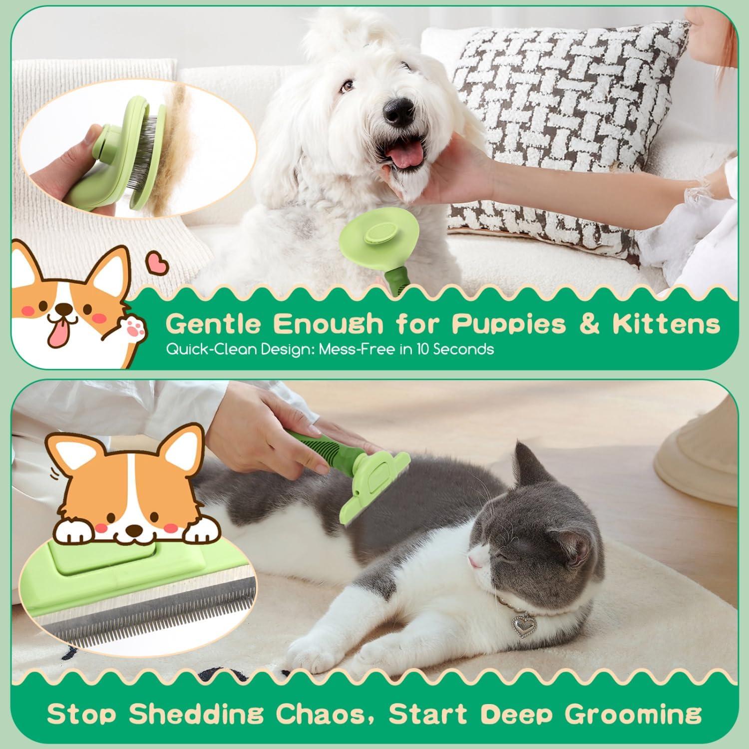 Kit de Aseo para Perros y Gatos Nobleza 6 Piezas Verde