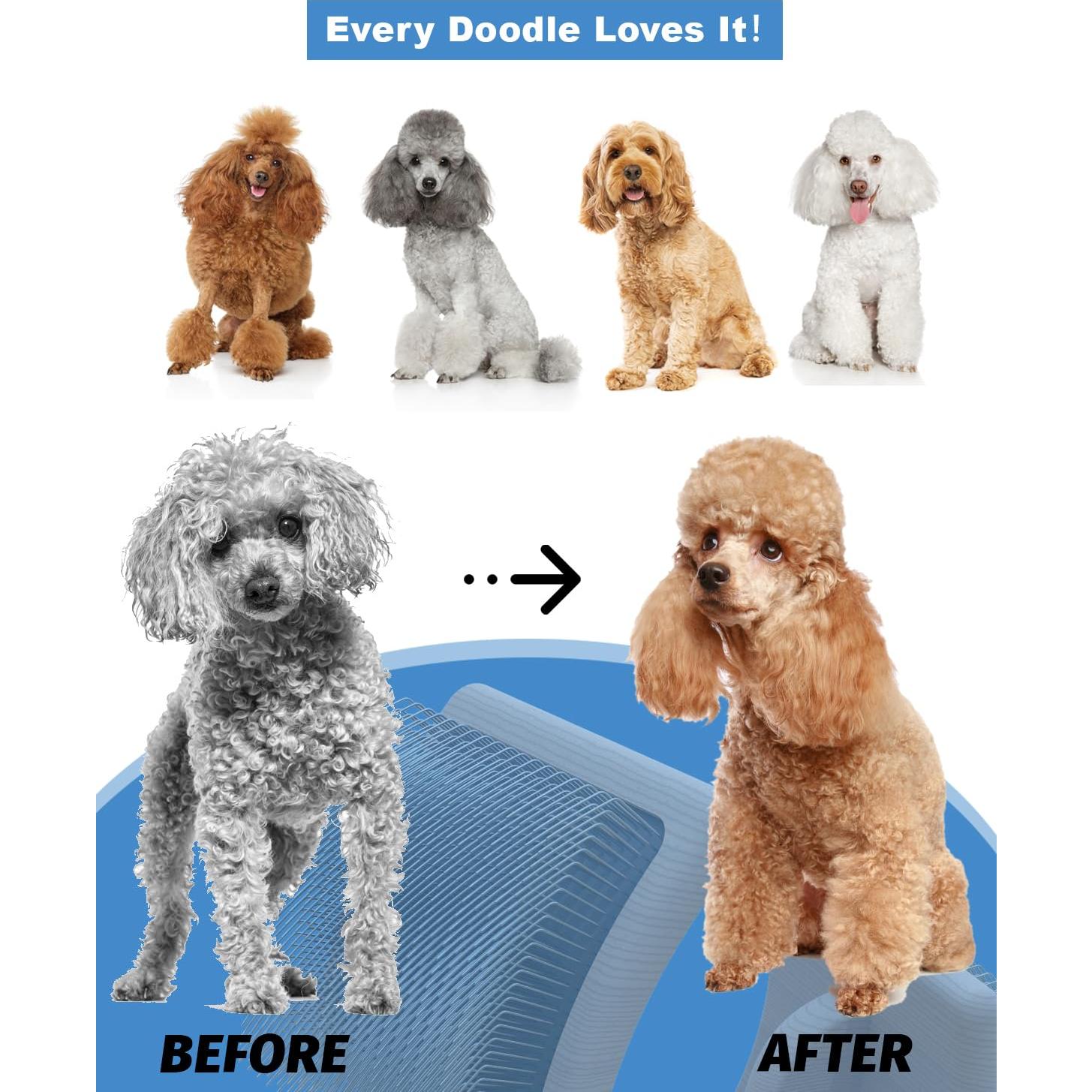 Cepillo Slicker Profesional para Perros Grandes Petqueen - 20 cm