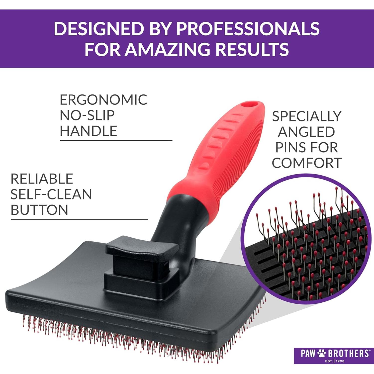 Cepillo Autolimpiante Paw Brothers para Perros y Gatos Grande